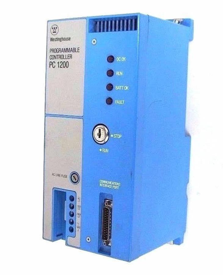 Used WESTINGHOUSE PC1250-1042 PC 1200 SERIES CPU MODULE 3D04115 G03-16, 120/220VAC