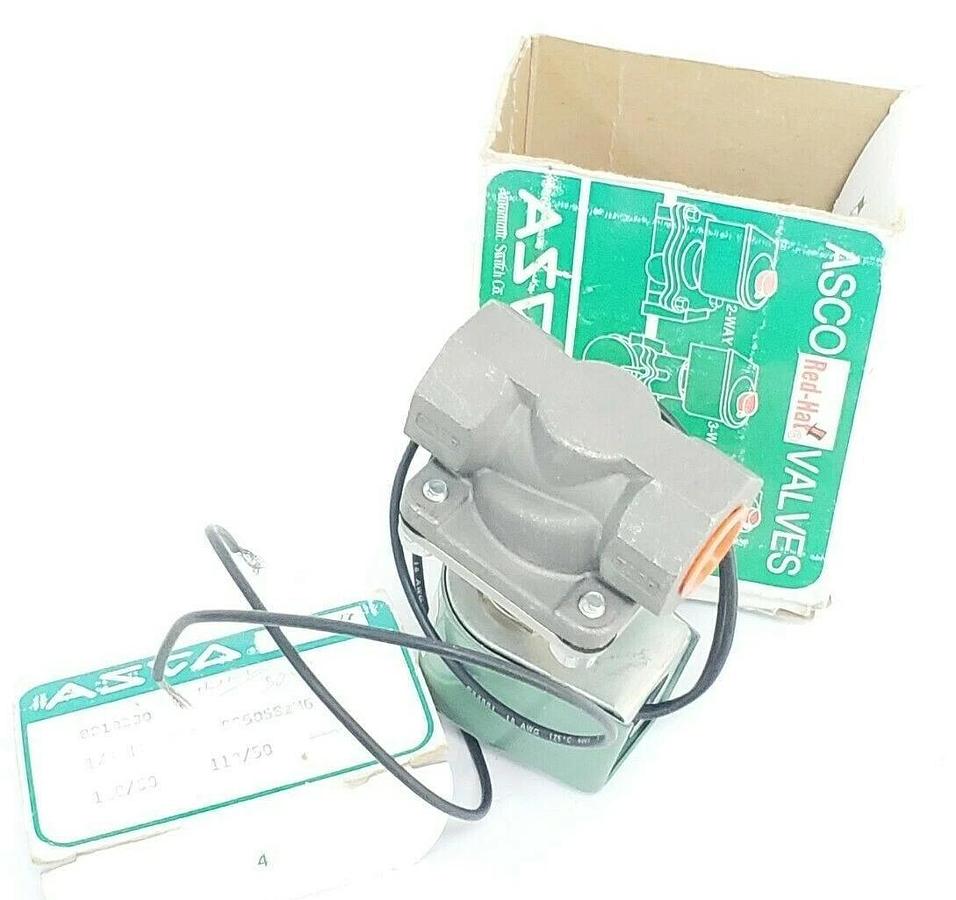 NIB ASCO 8210B30 SOLENOID VALVE PIPE: 1/2'' VOLTS/HZ: 120/60 110/50