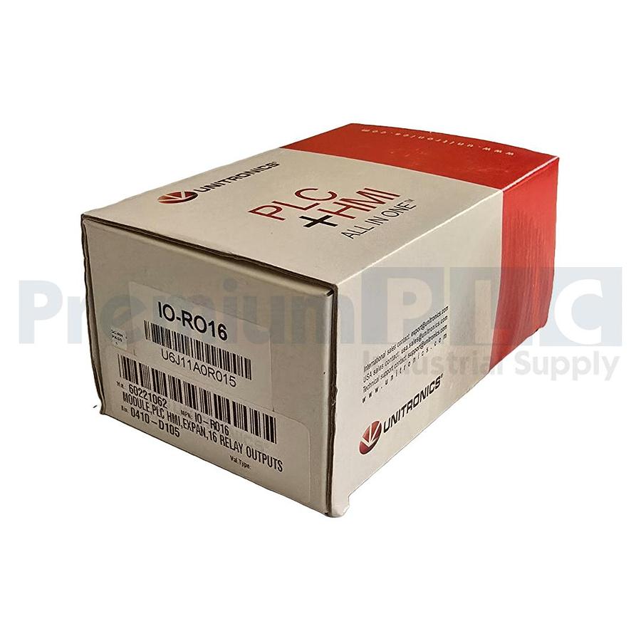 Used NEW UNITRONICS IO-RO16 / IORO16 I/O EXPANSION MODULE 16 -OUTS 24VDC NSMP