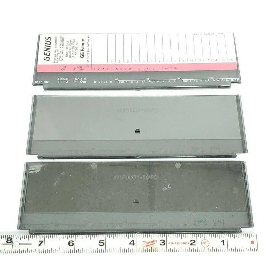 Used LOT OF 3 NEW GE FANUC 44B716274-001R01 DOORS/COVERS 44B716274001R01