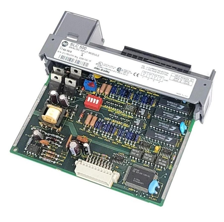 Used ALLEN BRADLEY 1746-NI4 /A SLC 500 ANALOG INPUT MODULE 1746NI4 *SEE PICS