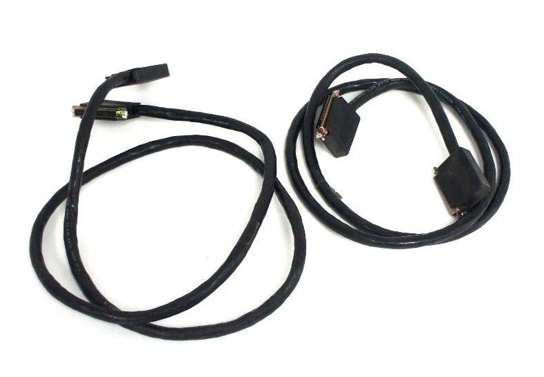 Used LOT OF 2 GE FANUC IC600WD005A EXPANSION RACK I/O CABLES 5FT