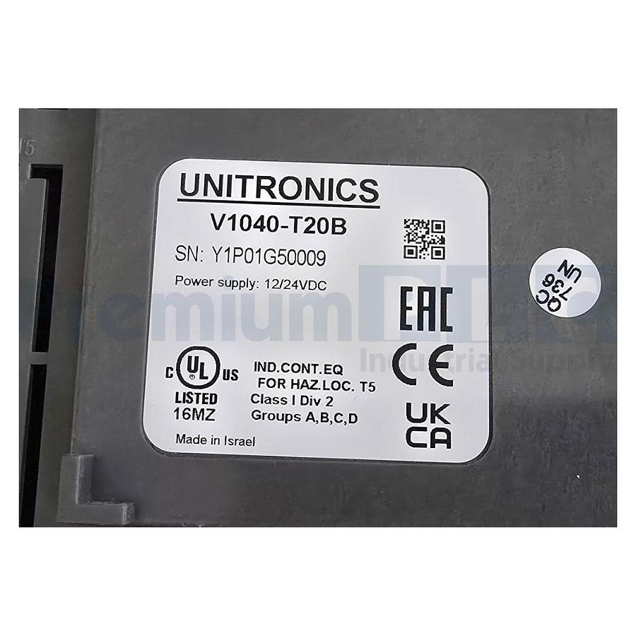 NEW UNITRONICS V1040-T20B Vision1040 PROG. LOGIC CONTROLLER + BUILT-IN HMI NSMP