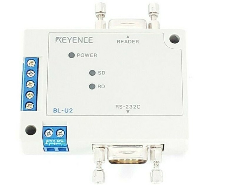 Used KEYENCE BL-U2 BARCODE SCANNER POWER SUPPLY UNIT 24VDC 250mA