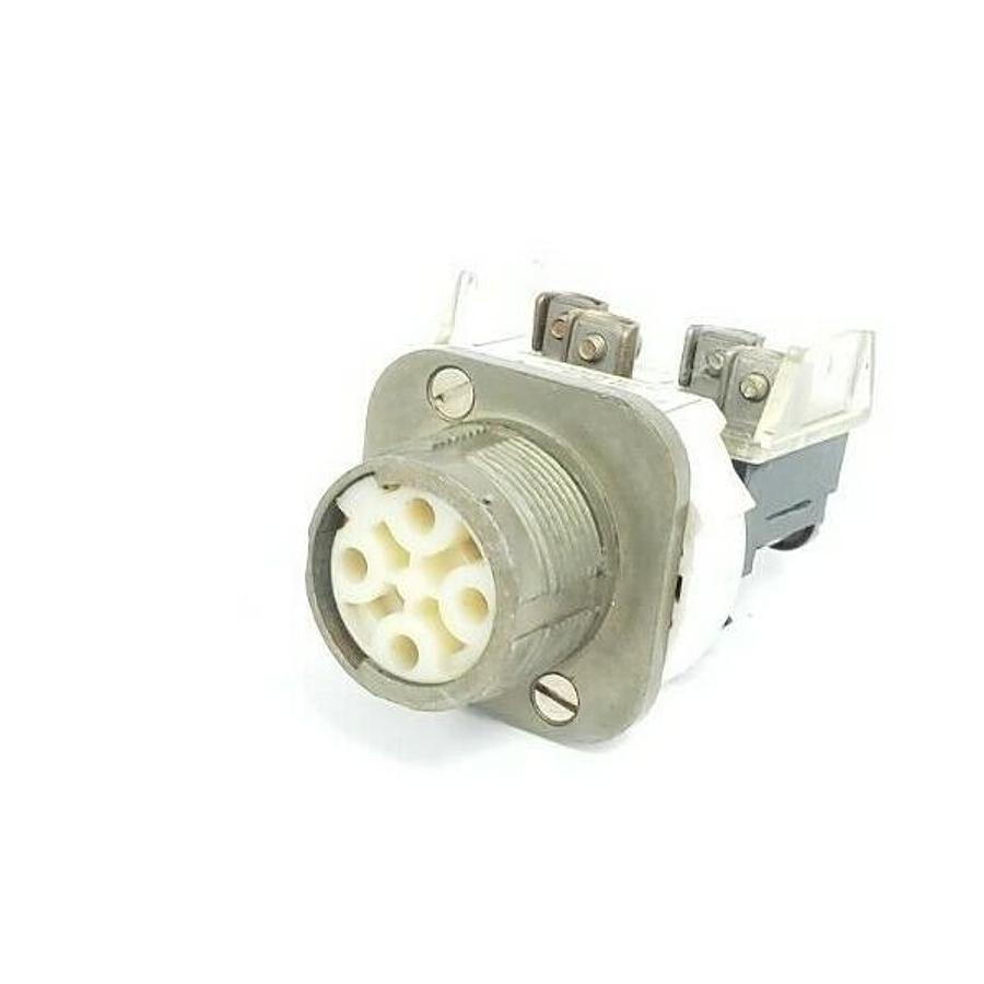 Used ALLEN BRADLEY 800T-H2 SELECTOR SWITCH SER. N 800TH2 W/ CONTACT BLOCK