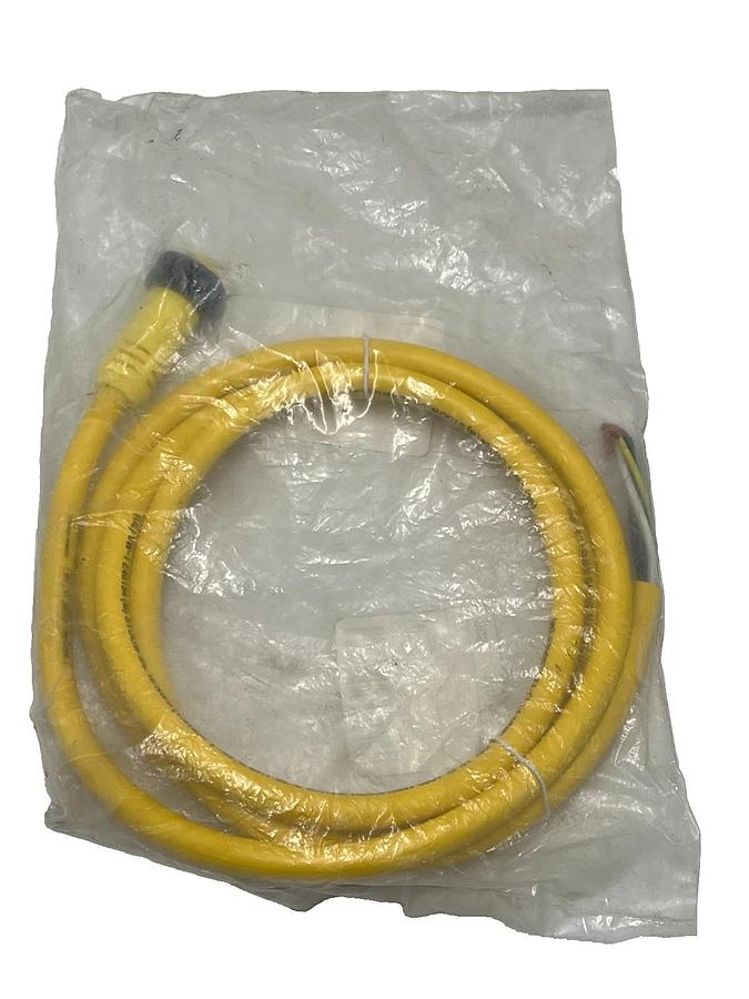 Used Brad Molex 103000A01F060 M12 Cordset 4-Pin Right Angle Female 6ft Cable, NSMP