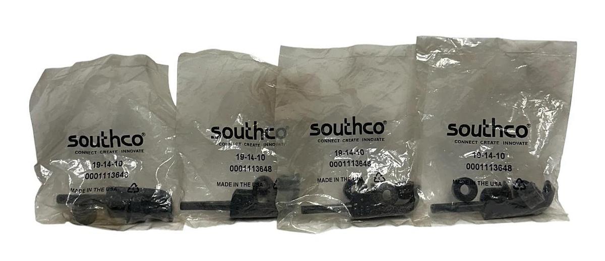 Used 4 SOUTHCO 19-14-10 / 191410 OEM SWELL LATCHES HEAVY-DUTY ZINC ALLOY BLACK NSFS