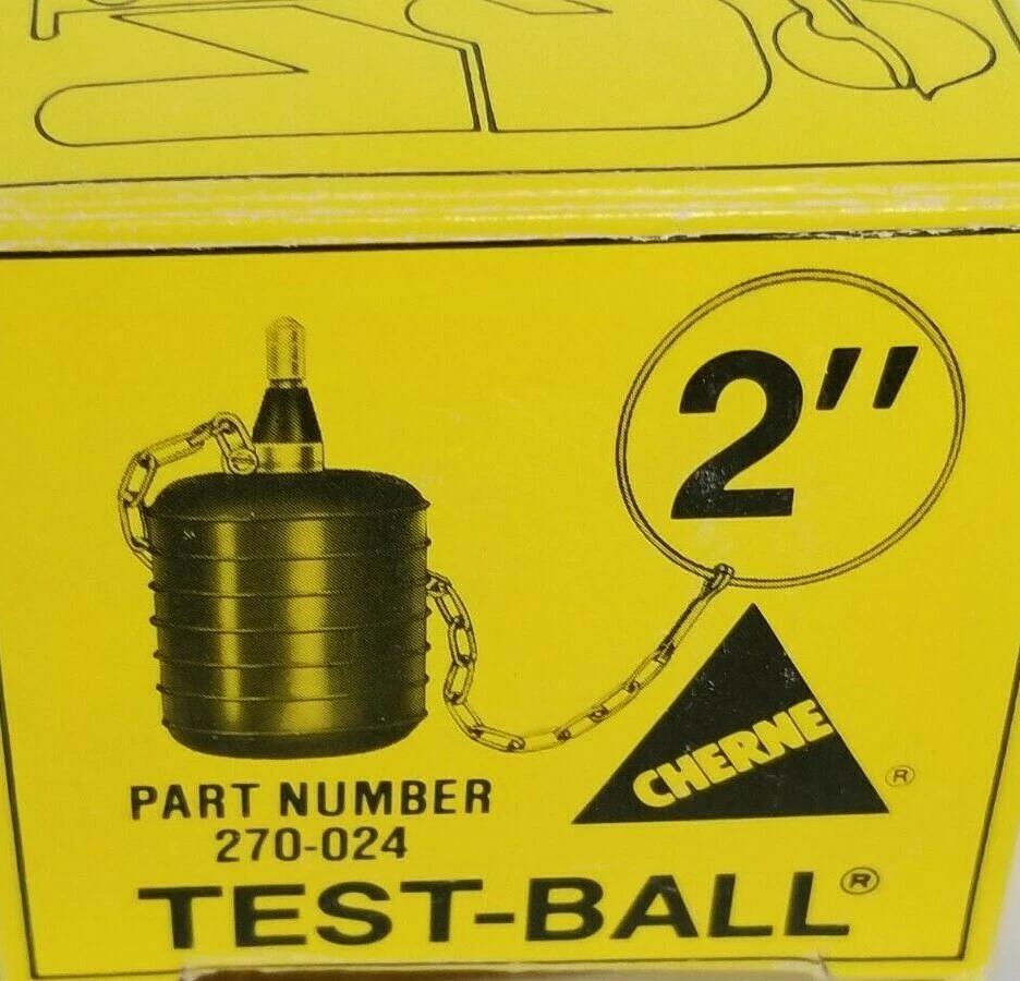 Used NIB CHERNE INDUSTRIES P/N: 270-024 PNEUMATIC TEST-BALL PLUG 2'' IN. 270024