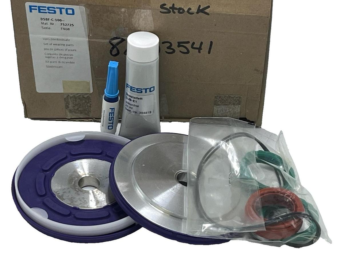 Used Festo 752725 DSBF-C-100 Set of Wearing Parts - Genuine OEM Repair Kit - NEW