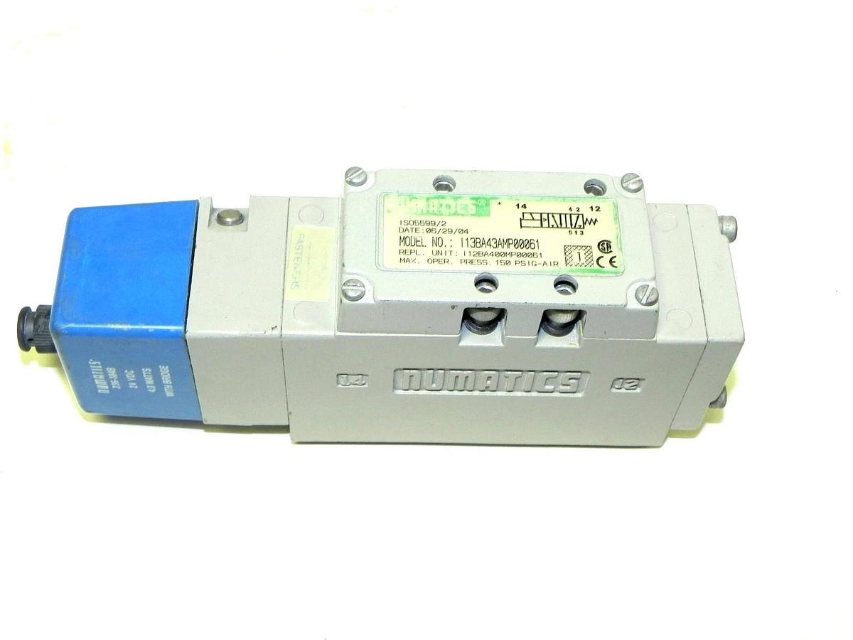 Used NUMATICS 13BB43AMP00061 SOLENOID VALVE