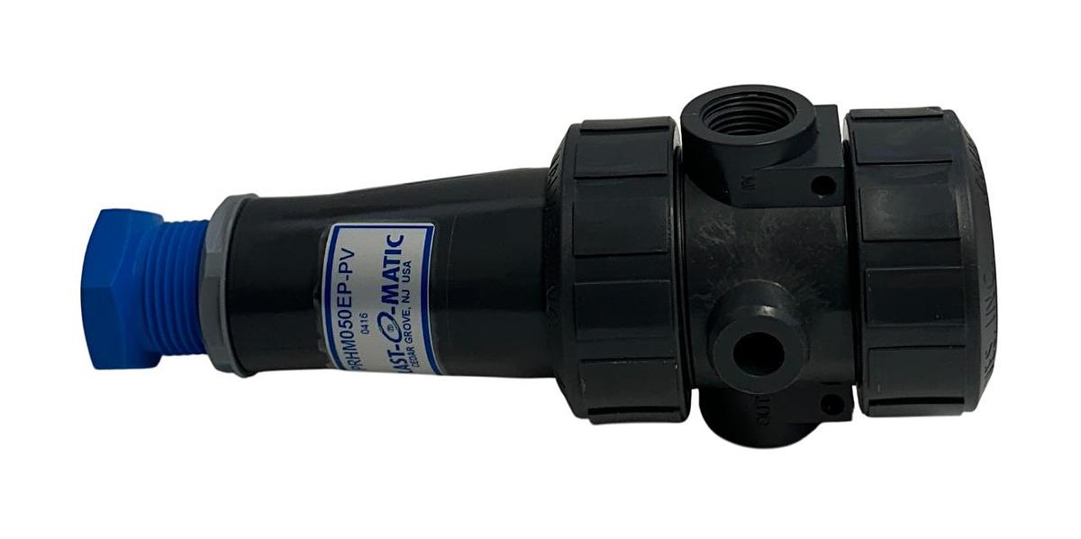 Used PLAST-O-MATIC PRHM050EP-PV / PRHM050EPPV PRESSURE REGULATOR 1/2'' PRHM NSNP