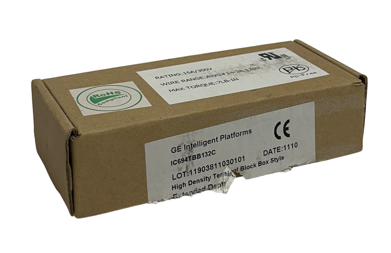 Used GE FANUC IC694TBB132C / IC694TBB132 HIGH DENSITY TERMINAL BLOCK 36-PT NSMP