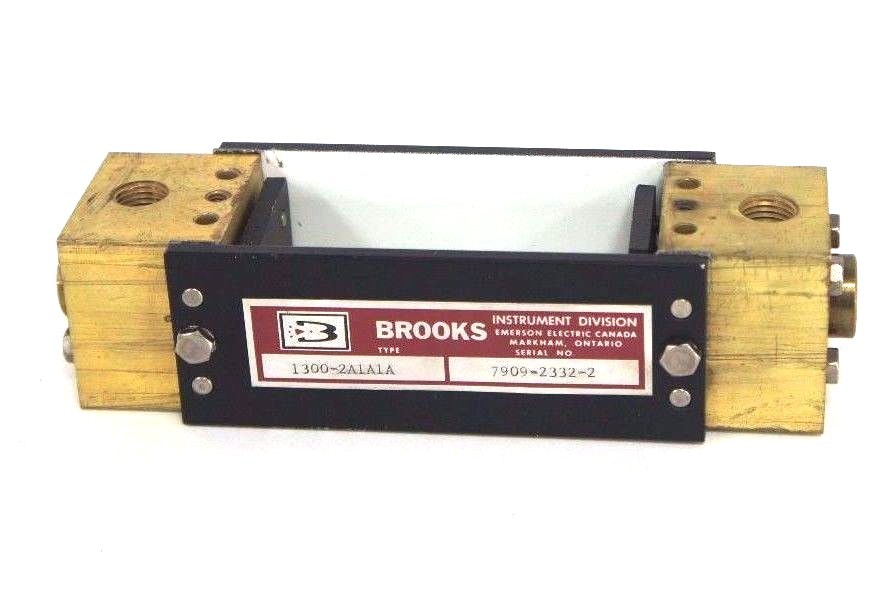 Used EMERSON BROOKS TYPE 1300-2A1A1A FLOW METER 0-6.5 GPM, 13002A1A1A