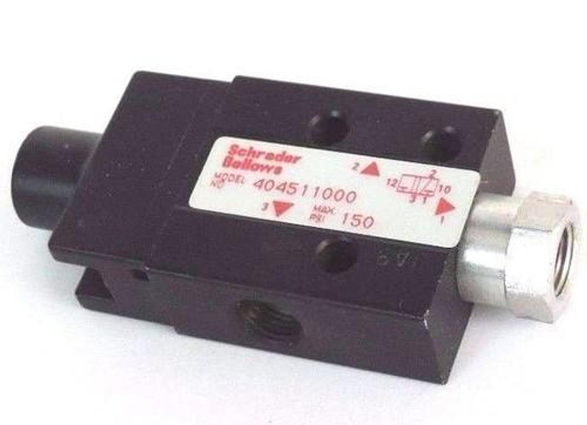 NIB SCHRADER BELLOWS 404511000 POPPET VALVE W/PILOT
