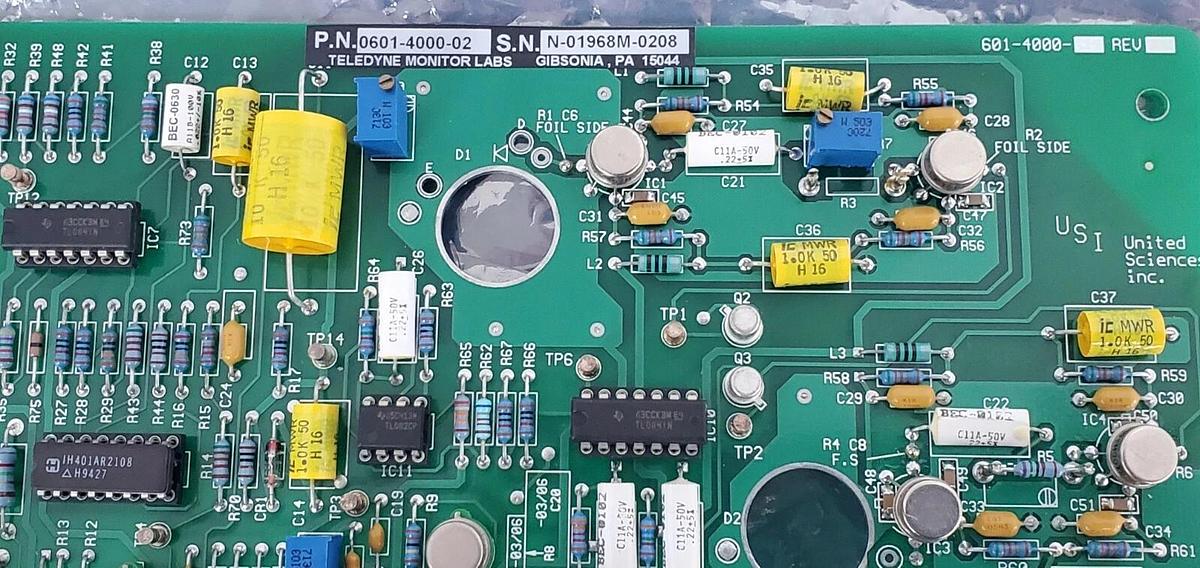 Used UNITED SCIENCES 601-4000-02 CONTROL BOARD 601400002