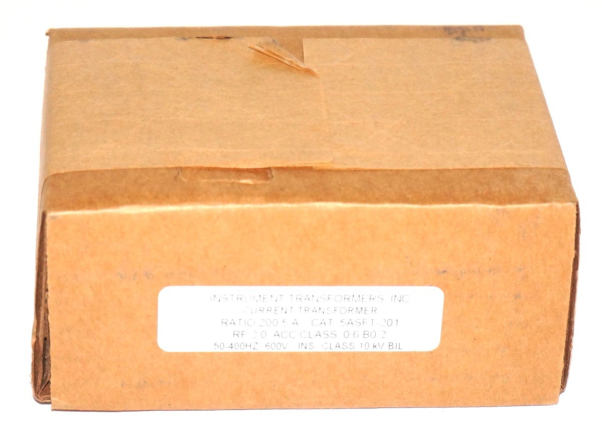 FACTORY SEALED INSTRUMENT TRANSFORMER INC 5ASFT-201 CURRENT TRANSFORMER