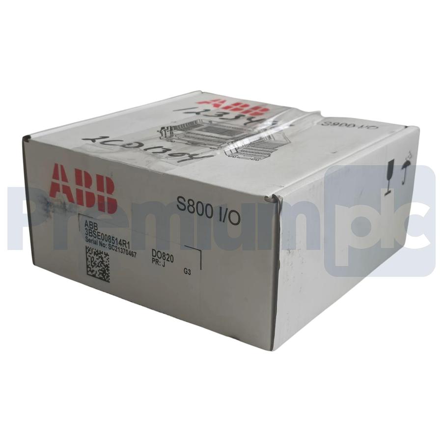 Used ABB S800 I/O 3BSE008514R1 DO820 Digital Output Module 8-Ch Relay PR:J G3 NSMP