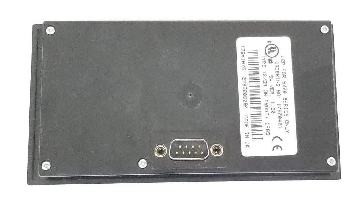 Used DANFOSS 175Z0401 LOGIC CONTROL PANEL FOR 5000 SERIES ONLY, TYPE 12/3R, 176X1075
