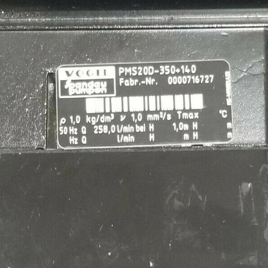 NEW VOGEL / SPANDAU PUMPEN PMS20D-350+140 IMMERSION PUMP ASSEMBLY 0000716727