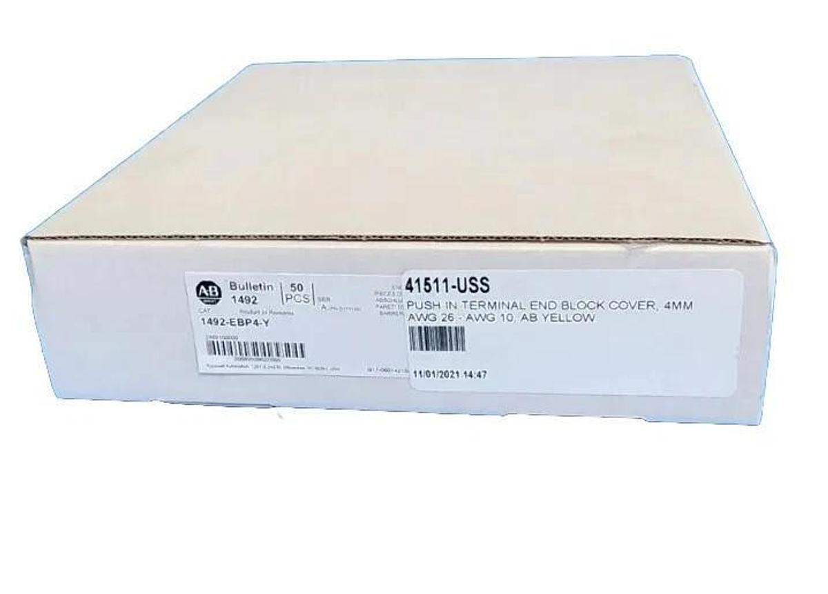 Used BOX OF 50 NEW ALLEN BRADLEY 1492-EBP4-Y END BARRIERS SER. A