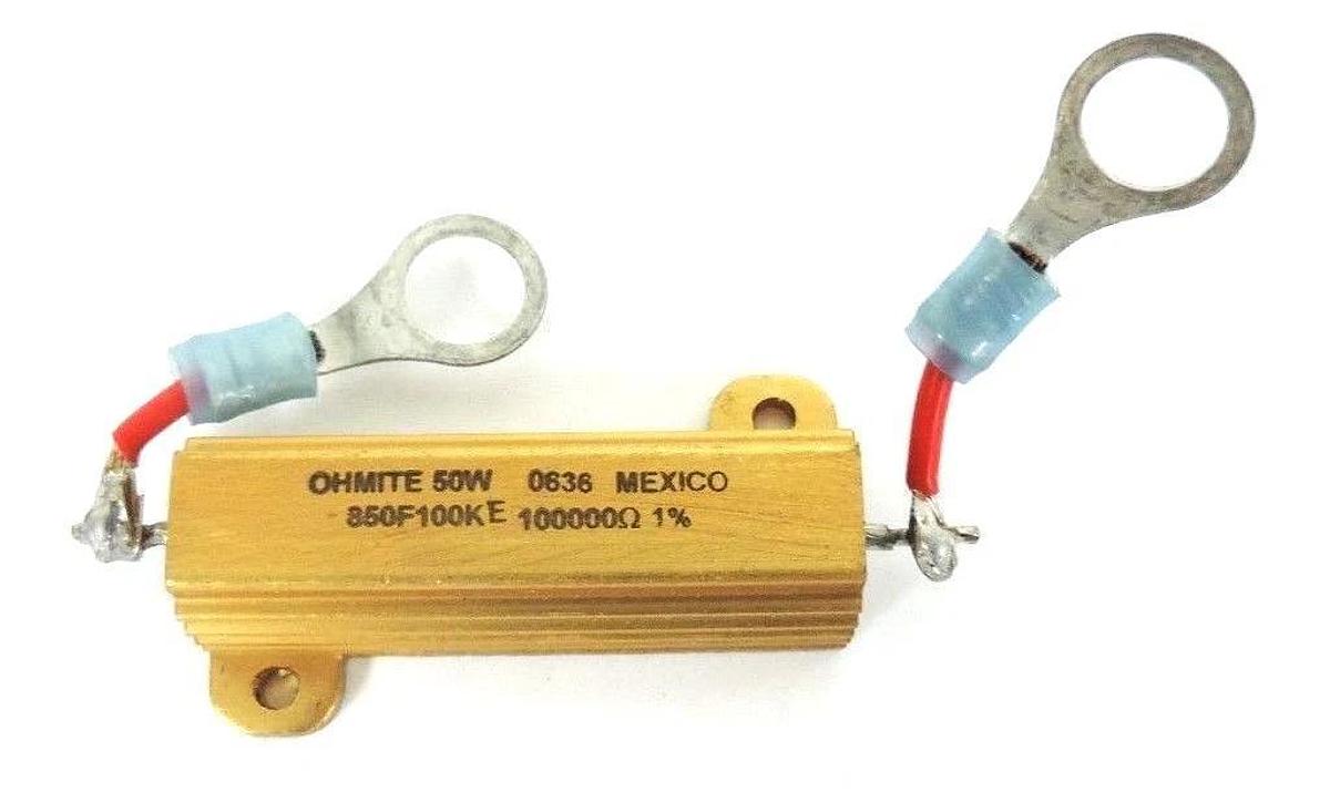 Used OHMITE 850F100KE RESISTOR, 100 KOHMS, 1%, 50W