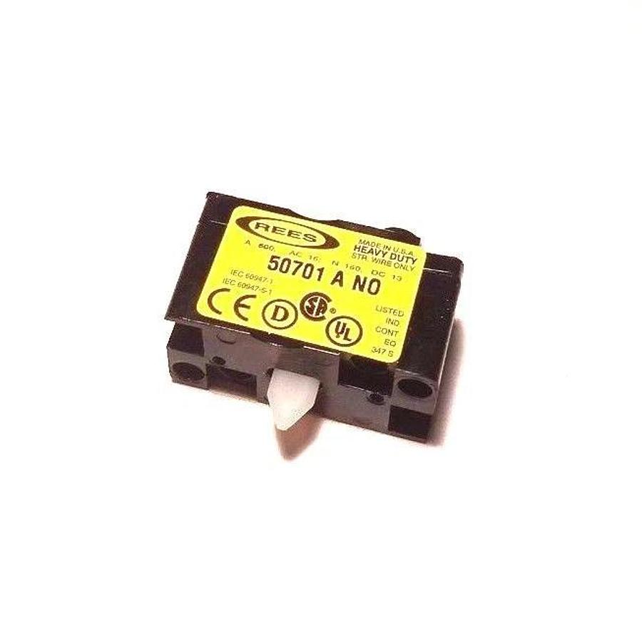 Used NIB REES 50701-000 CONTACT BLOCK 50701000, 1 N.O.