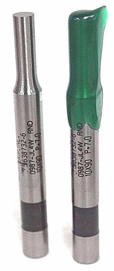 Used NIB AIP INC. 638732-6 PUNCH 0987-JL4W RND 10X90 P-7.0 H10-RP - LOT OF 8