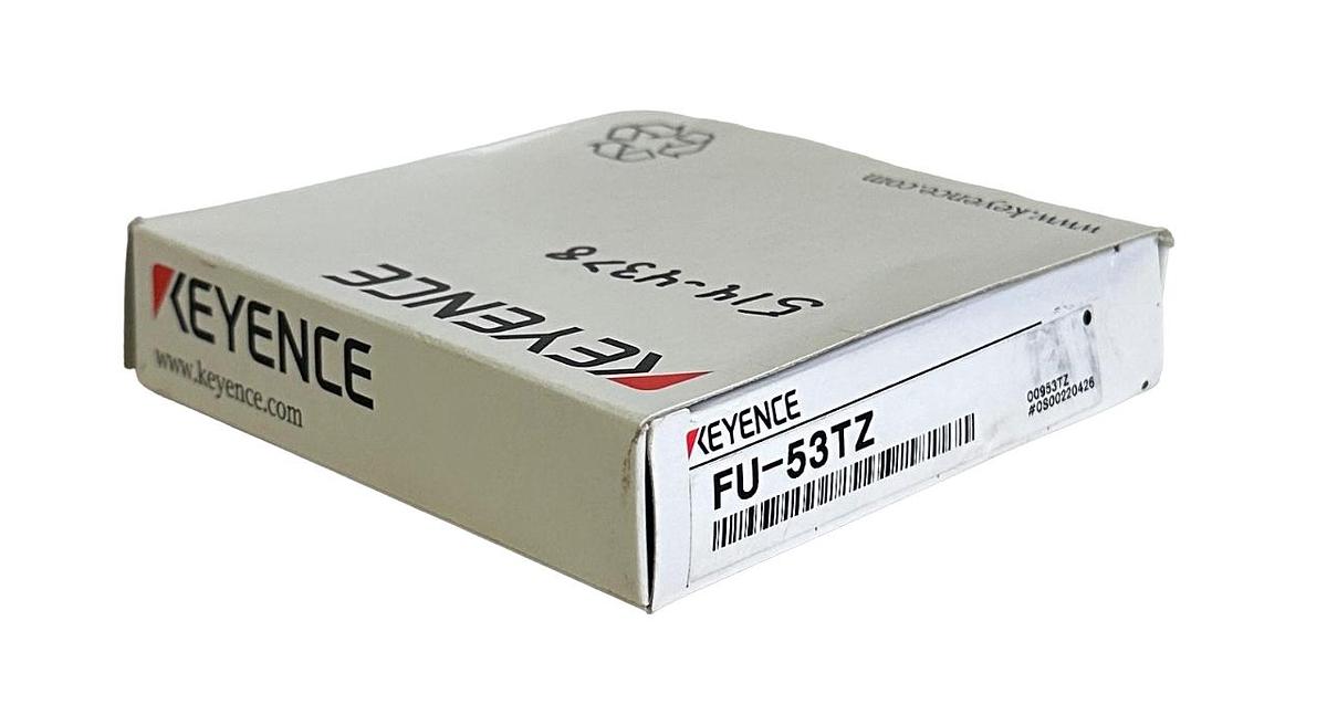 Used NEW KEYENCE FU-53TZ / FU53TZ FIBER OPTIC SENSOR 1M .005mm 00953TZ