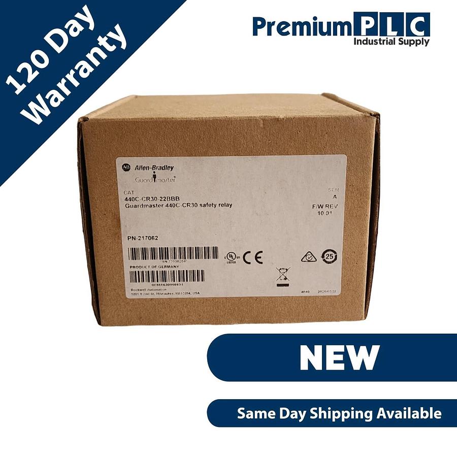 NEW ALLEN BRADLEY 440C-CR30-22BBB /A GUARDMASTER CR30 SAFETY RELAY F/W 10.01 885630966694