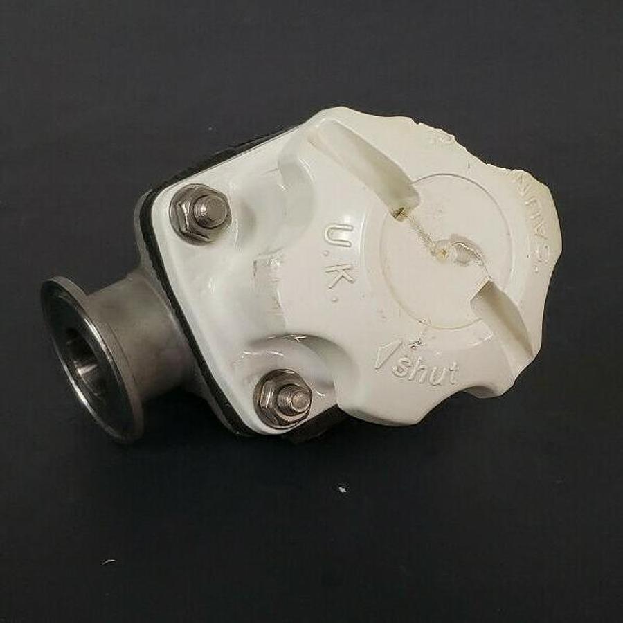 Used LOT OF 5 SAUNDERS DIAPHRAGM VALVES WITH 7/8" ID X 2" OD VALVE BODIES
