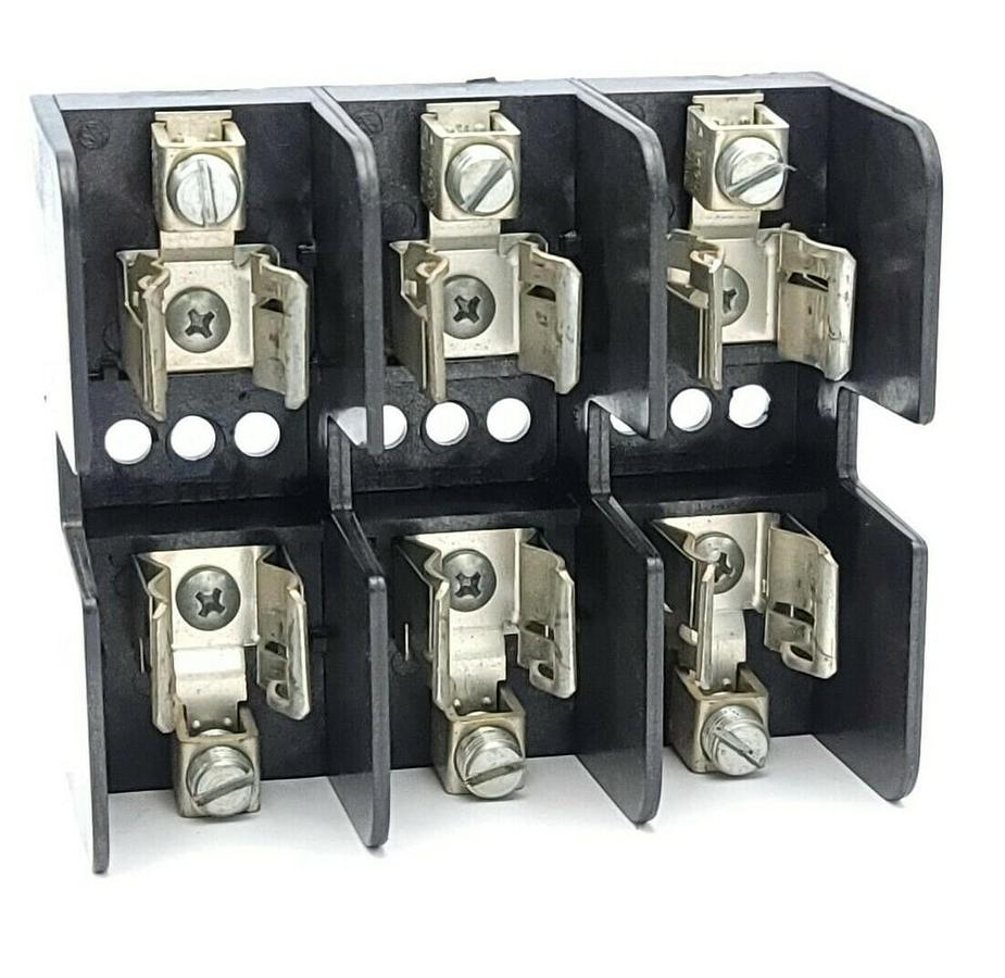 Used GOULD SHAWMUT 60358J 600V 30A FUSE BLOCK 30 AMP 3 POLE 600 VAC