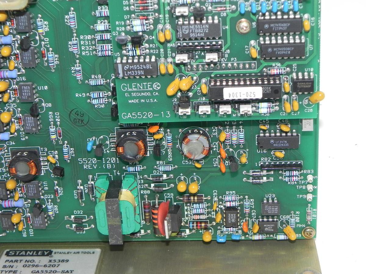 Used STANLEY X5389 CONTROL MODULE GA5520-SAT W/ GA5520-13, 5520-1201, GA5550-67