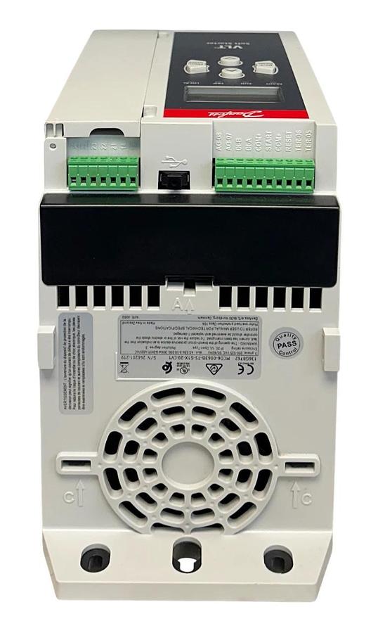 Used DANFOSS MCD6-0063B-T5-S1X-20-CV1 / 136G8762 VLT SOFT STARTER 30kW/40HP 3PH USNP