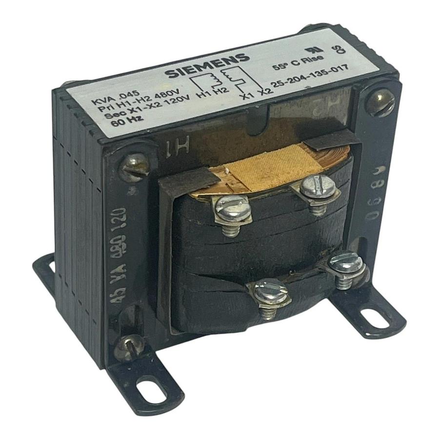 Used Siemens 25-204-135-017 Industrial Control Transformer 600V Primary