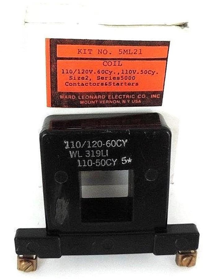 Used NIB WARD LEONARD WL-319L1 COIL WL319L1, 110/120-60CY, 110-50CY, KIT NO. 5ML21