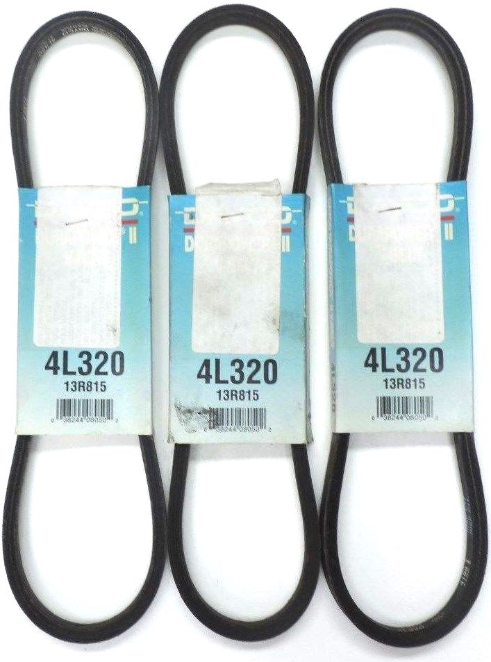 Used LOT OF 3 NEW DAYCO 4L320 DURAPOWER II V-BELTS