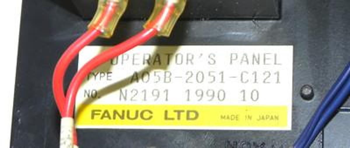 Used FANUC A05B-2051-C121 OPERATOR PANEL A05B2051C121