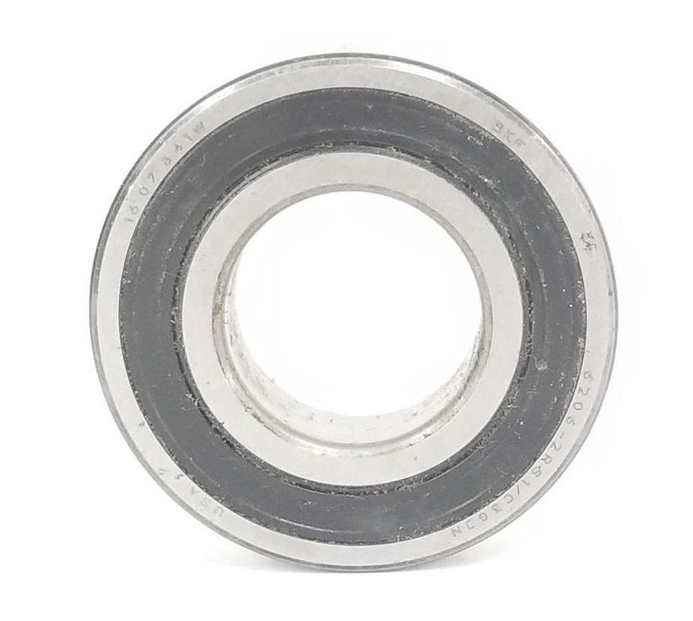 Used SKF 6206-2RS1/C3GJN BALL BEARING 1607341W, 62062RS1C3GJN