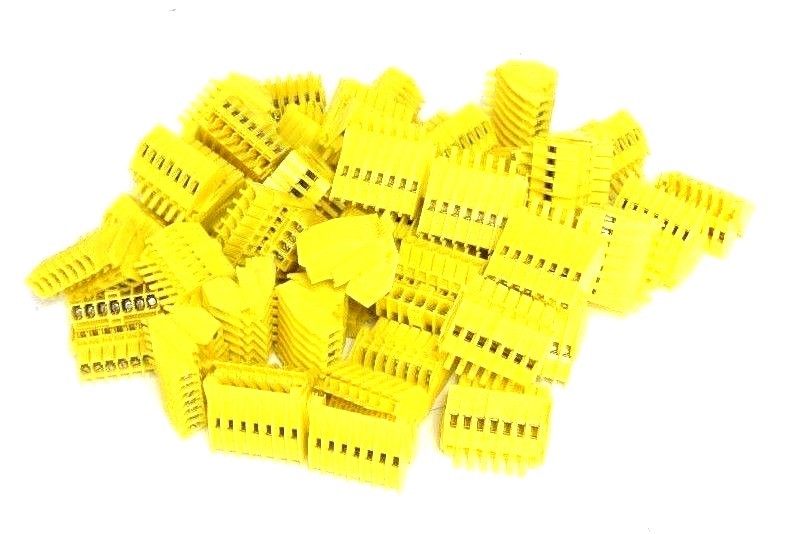 Used LOT OF 40 NEW GENERIC WPL7 YELLOW CONNECTORS E47048SP
