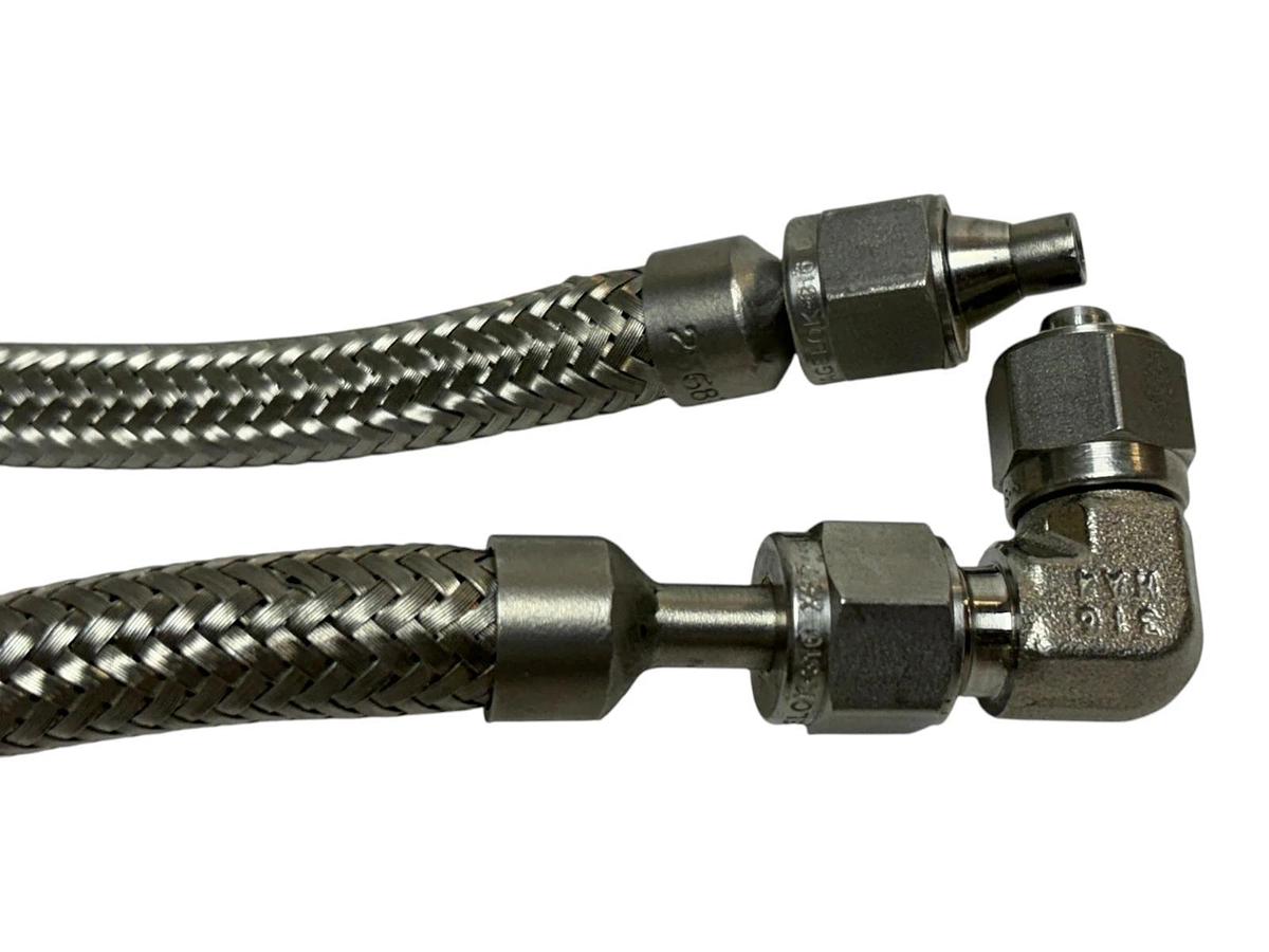 Swagelok Ball Valve 4Z-B6LJ-SSP-C3 Pressure Gauge Braided Stainless Hoses Lot