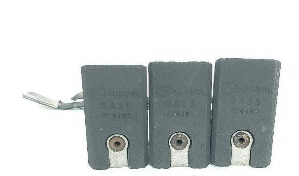 LOT OF 3 NEW NATIONAL SA35 CARBON BRUSHES