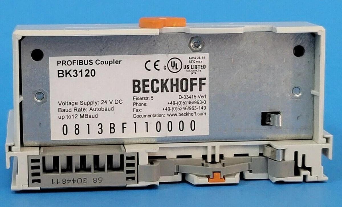 Used BECKHOFF BK3120 PROFIBUS Coupler PROFIBUS-DP 24VDC