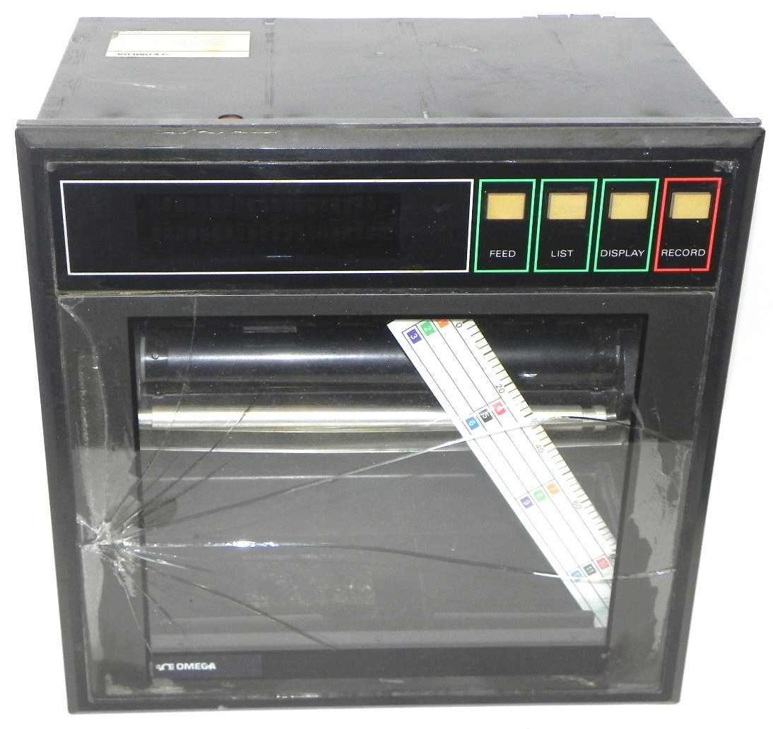 Used OMEGA RD1616 CHART RECORDER SOURCE 85-300 VAC MFD 9311 SERIAL: N3K8007T