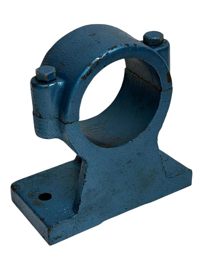 Used Vintage Heavy-Duty Cast Iron Split Pillow Block Bearing Housings P30167 A - Pair