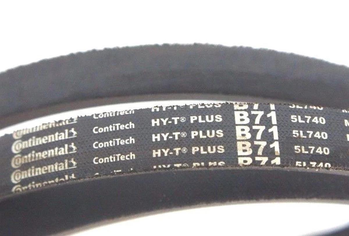 Used LOT OF 2 NEW CONTINENTAL HY-T PLUS B71 (5L740) MATCHMAKER V-BELTS, 5L740