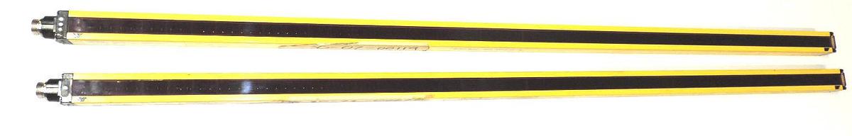 Used BANNER MSE4824Y AND MSR4824Y LIGHT CURTAIN SET MIN OBJECT SENS: 0.75''
