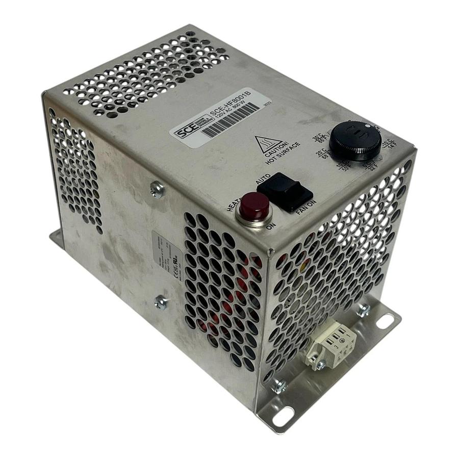 Saginaw SCE-HF8001B Enclosure Fan Heater w/ Thermostat 800W 120V - New Surplus