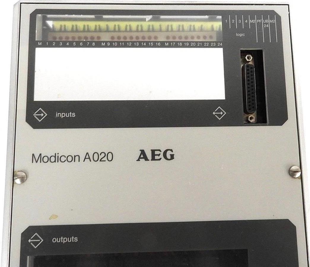 Refurbished AEG GOULD MODICON A020/E/24V 7628-200596.08 LOGISTAT EXTENSION 24V - REPAIRED