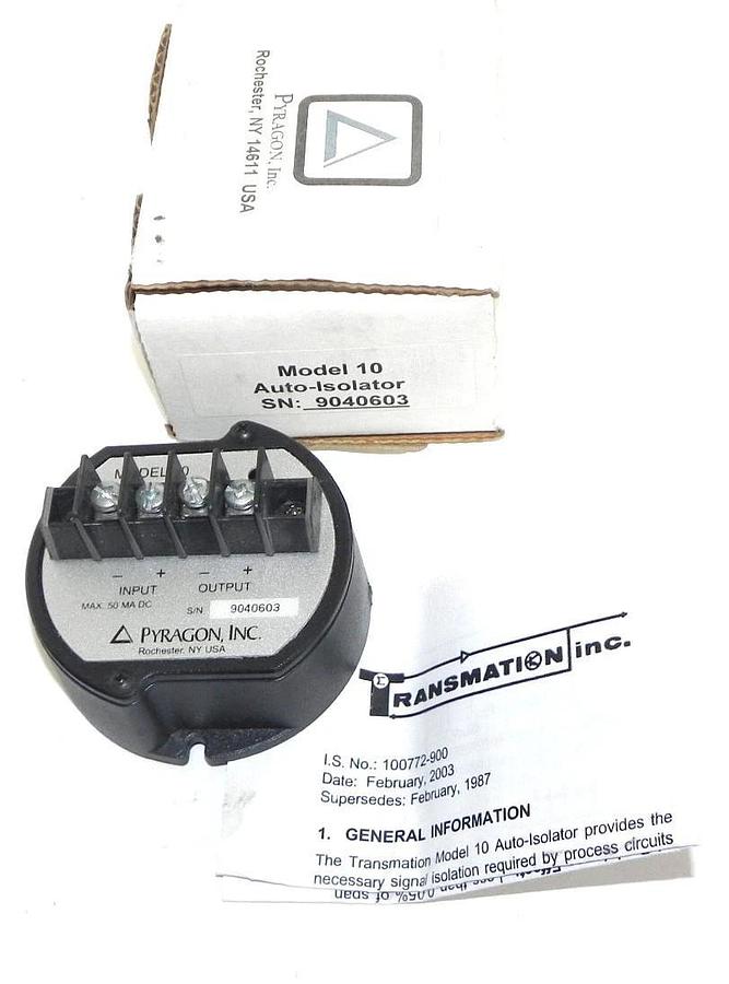 Used NIB PYRAGON MODEL 10 AUTO-ISOLATOR S/N: 9040603