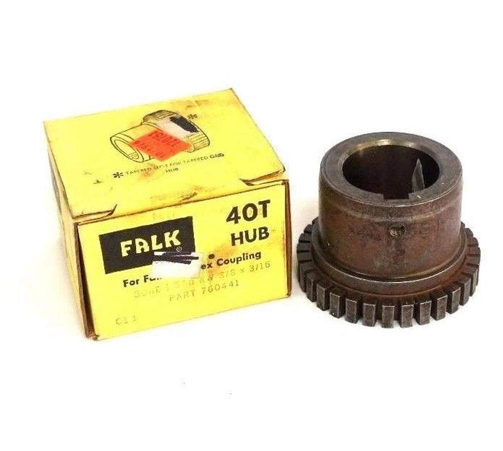 Used NIB FALK 760441 STEELFLEX COUPLING 40T HUB 1.500" BORE